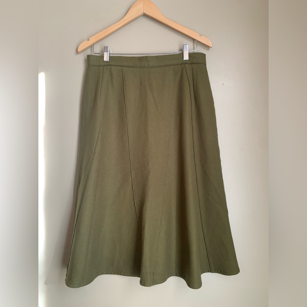 Harve benard wool blend skirt vintage dark academia classic midi vintage